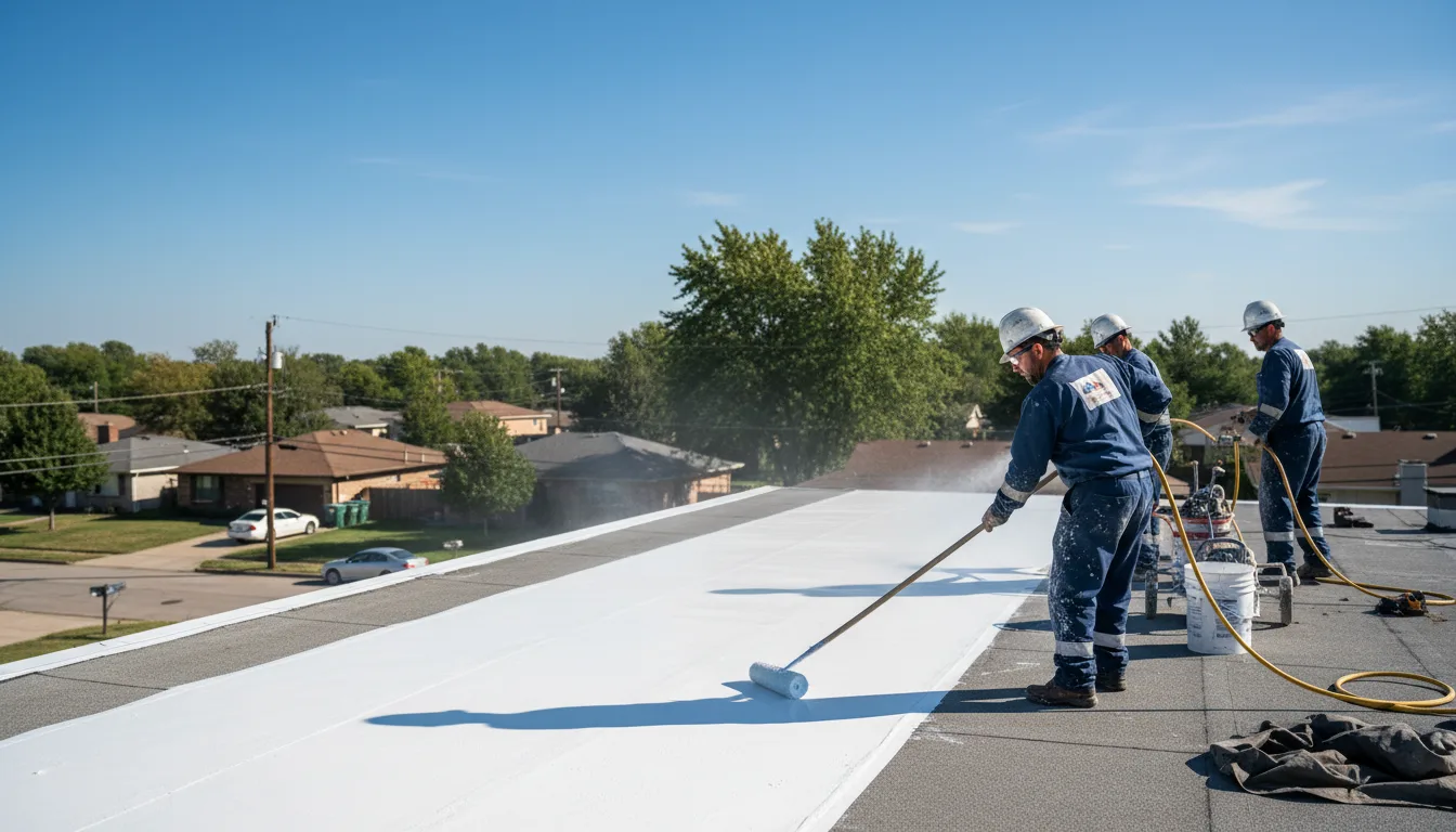 Commercial roof coating in La Farge, WI near me